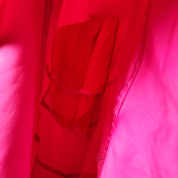 ZUM ZUM x VINTAGE Y2k fit flare maxi prom dress barbie pink black bows 7/8 - Picture 8 of 11